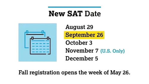sat2022考试时间-2021年SAT全年考试时间汇总