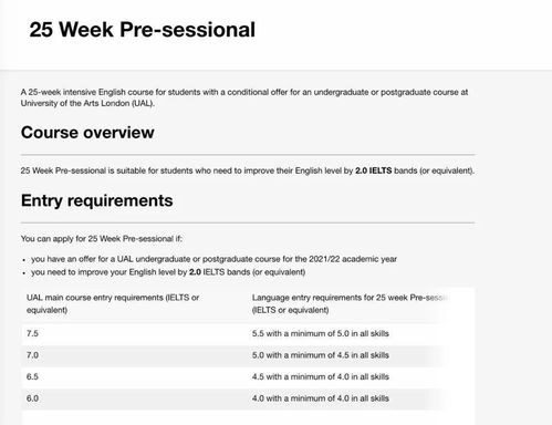 ual语言班要求-2020年艺术大学语言班要求