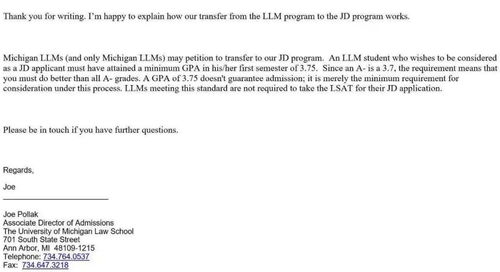 密歇根大学法学院JD申请要求-TLS上关于法学院申请PS写作的指南