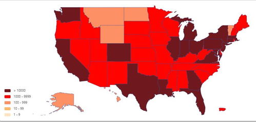 美国各州疫情最新情况-美国疫情最新情况各州确诊人数一览