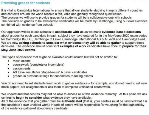 caie剑桥考试-重新发布成绩的CAIE剑桥考试局针对大家的几点疑问做出了回应