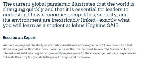 霍普金斯研究生申请-美国约翰·霍普金斯大学申请流程
