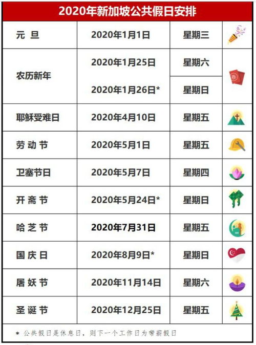 新加坡元旦放假时间-2018新加坡公众假期新鲜出炉