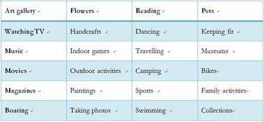 雅思口语兴趣爱好-雅思口语话题兴趣爱好类常用词组