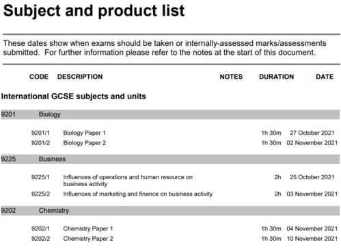 每年IG考试时间-IGCSE考试介绍+考试时间表