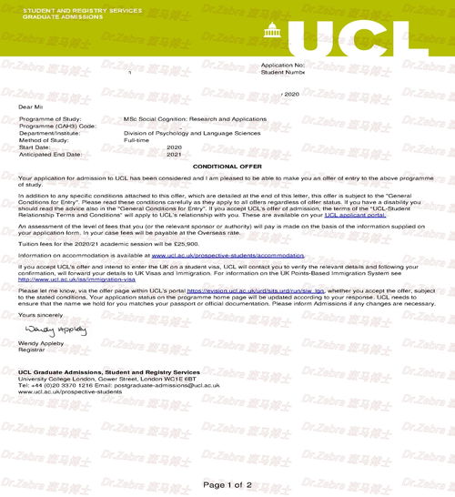 ucl social cognition-大学教育心理学硕士申请条件