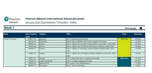 爱德思alevel什么时候出成绩-Edexcel爱德思2021年1月InternationalAlevel考试时