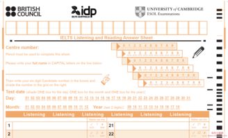 雅思笔试有答题卡吗-雅思答题卡填写范例