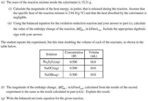 AP 化学真题-2017APChemistry化学真题系列之选择题免费下载