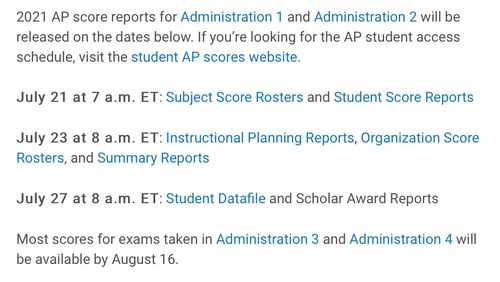 觉得ap八月份补考-2021AP出分时间官宣