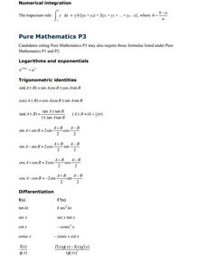 ALEVEL数学公式-alevel数学怎么学才好