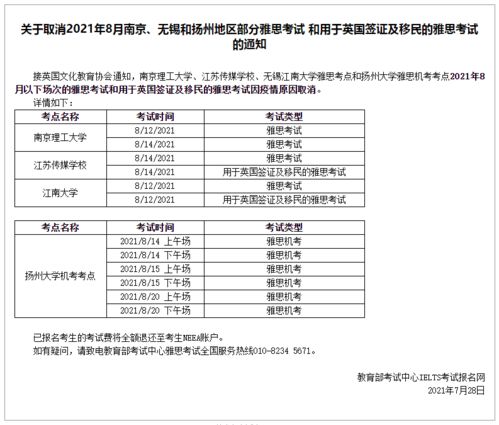 南京因疫情取消雅思成绩-南京/郑州取消雅思考试